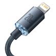 کابل تبدیل USB-C به لایتنینگ بیسوس مدل Crystal Shine طول 1.2 متر