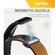 بند اسپریگ مدل Magnetic Soft Leather مناسب برای ساعت هوشمند سامسونگ Galaxy Watch 4/5/6/7/FE سایز 40/43/44/46/47 میلی متری