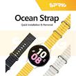 بند اسپریگ مدل Ocean مناسب برای ساعت هوشمند سامسونگ Galaxy Watch 4/5/6 سایز 40/43/44/46/47 میلی متری