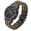 بند مسیر مدل 7bead dual BLK Butterfly مناسب برای ساعت هوشمند سامسونگ 22 میلی متری Galaxy Watch Gear S2 Classic / Gear S3 / Gear Sport