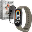 بند مسیر مدل SilBelt PMMA مناسب برای ساعت هوشمند شیائومی Mi Band 9 به همراه محافظ صفحه نمایش