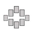 قاب عکس بکلیت مدل 215-123 مجموعه 8 عددی