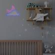 چراغ دیواری نئون دیزاین طرح Cloud-Vs-Moon_MLC