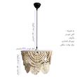 لوستر بافتنی مدل چوبی استایل مکرومه کد 40