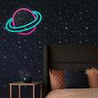 چراغ دیواری نئون دیزاین طرح Planet_PN