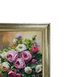 تابلو فرش ماشینی طرح دستبافت مدل گلدان گل کد 8636