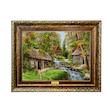 تابلو فرش ماشینی نقش نگار رضوی طرح منظره کد 1587KH
