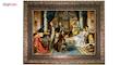 تابلو فرش ماشینی نقش نگار رضوی طرح بزم شبانه کد 715P