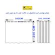پرده تیکو دکو مدل حریر کلاسیک سایز 240x300 سانتی متر
