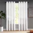 پرده تیکو دکو مدل حریر ژورژت طلاکوب سایز 150x280 سانتیمتر مجموعه دو عددی