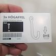 آویز حوله ایکیا مدل HÖGAFFEL کد 32062 بسته 3 عددی