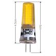  لامپ سوزنی 2 وات نوربیست مدل 2W-COB پایه G4-12V بسته 2 عددی