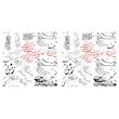 رومیزی رنس مدل T3-42012 سایز 40x40 سانتی متر مجموعه 2 عددی