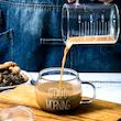 لیوان مدل GOOD MORNING  به همراه زیر لیوانی