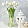 گل مصنوعی مدل دسته گل لاله سیلیکونی 
