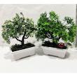 گلدان به همراه درختچه مصنوعی مدل باغچه درختان مجموعه 2 عددی