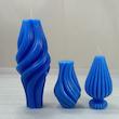 شمع مدل استوانه موج دار مجموعه 3 عددی