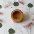 جاشمعی مدل استوانه‌ای طرح چوب مناسب برای شمع وارمر