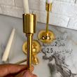 شمعدان مدل سیپریسک مناسب برای شمع استوانه ای مجموعه 3 عددی به همراه اسنوفر