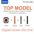 ساعت هوشمند هاینو تکو مدل MIS ALGORITHM ULTRA MAX T93 دارای قابلیت های صفحه نمایش رنگی، صفحه نمایش لمسی، کنترل موسیقی (Music Player)، قابلیت مکالمه از طریق بلوتوث بند سیلیکون