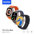ساعت هوشمند هاینو تکو مدل MIS ALGORITHM ULTRA MAX T93 دارای قابلیت های صفحه نمایش رنگی، صفحه نمایش لمسی، کنترل موسیقی (Music Player)، قابلیت مکالمه از طریق بلوتوث بند سیلیکون
