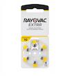 باتری سمعک ریوواک مدل RAYOVAC EXTRA 10 بسته ۶ عددی