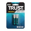 باتری نیم قلمی تراست مدل Alkaline Super Plus بسته ۲ عددی
