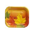 پیش دستی یکبار مصرف مدل پاییز کد AutumnPlate1 مجموعه 10 عددی