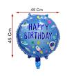 بادکنک فویلی لاکی بالونز مدل فضانورد طرح Happy Birthday کد 1238