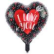  بادکنک فویلی لاکی بالونز طرح قلب مدل I love you کد 1082