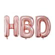 بادکنک فویلی مدل HBD کد pinkHBD16inch مجموعه 3 عددی