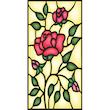 استیکر شیشه راتیانا مدل gole rose