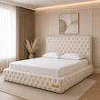 تخت خواب دونفره مدل روژان سایز 180×200 سانتی متر