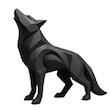 مجسمه مدل ABSTRACT WOLF