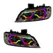 چراغ جلو خودرو گروه پژوهش صنعت مدرن مدل 3D-Hexa فولکالر دو حالته مناسب برای پژو پارس بسته دو عددی