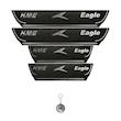برچسب پارکابی خودرو لندمون کد LPt029 MS مناسب برای کی ام سی ایگل به همراه جا کلیدی مجموعه 4 عددی