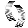 برچسب  موتور سیکلت وارون مدل W-59-RACING-WH بسته 12 عددی