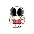 برچسب موتور سیکلت رایسان طرح اسکلت Bad Boy کد sm0102