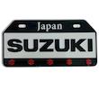 پلاک تزیینی موتور سیکلت وارون مدل W-64-SUZKI-WH