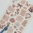 برچسب طرح برش خورده بولت ژورنال مدل Romantic A5