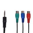 کابل تبدیل جک 3.5 میلی متری به RCA مدل H.K طول 0.2 متر