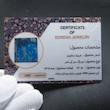 سنگ زینتی فیروزه سبز آبی نیشابوری مدل مربعی با شناسنامه کد 3485