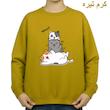 سویشرت زنانه مدل سه گربه 