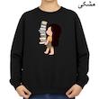 سویشرت زنانه مدل دختر و کتاب کد v2 