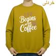 سویشرت زنانه مدل نوشته قهوه کد v5 