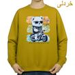 سویشرت زنانه مدل خرس موتور سوار کد v34 