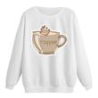 سویشرت زنانه مدل فنجان قهوه کد p1  