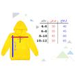 هودی دخترانه مدل پنگوئن و چتر F104