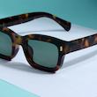 عینک آفتابی مستطیلی مدل SZ 1002 Leopard Emerald