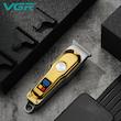 ماشین اصلاح موی سر و صورت وی جی ار مدل V-290 با تیغه استیل ضد زنگ، نمایشگر دیجیتال، قابلیت دو سرعته، منبع تغذیه برق و شارژ، سه شانه اصلاح 1 تا 3 میلی‌متر، مدت زمان استفاده 120 دقیقه و شارژ 90 دقیقه
